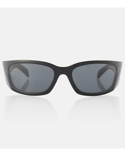 Prada Symbole Rectangular Sunglasses - Grey