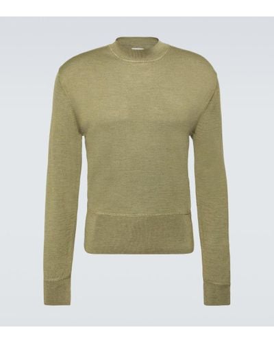 Lemaire Wool-blend Sweater - Green