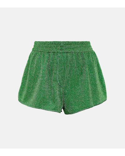 Oséree Lumiere High-rise Shorts - Green