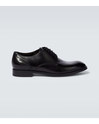 Zegna Siena Flex Formal Derby Shoes - Black