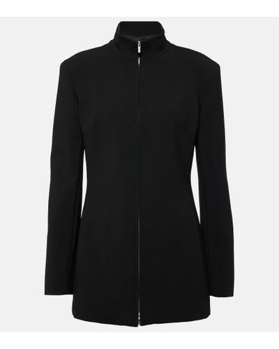 Ferragamo Jacke aus einem Wollgemisch - Schwarz