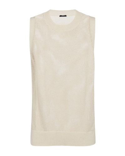 JOSEPH Top Crispy in maglia di cotone - Neutro