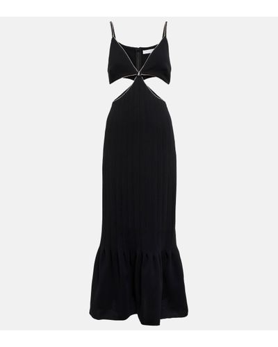 Jonathan Simkhai Ayla Embellished Knit Midi Dress - Black