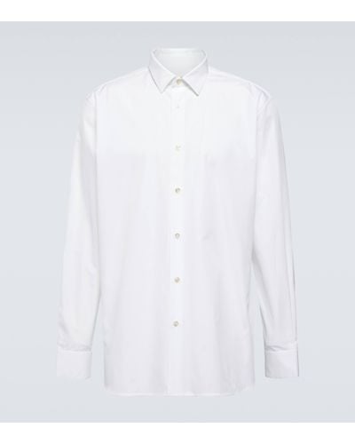 Saint Laurent Cotton Poplin Shirt - White