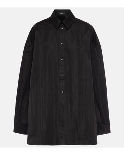 Wardrobe NYC Oversized Cotton-blend Drill Shirt - Black