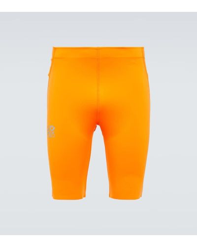 Loewe X On Logo Biker Shorts - Orange
