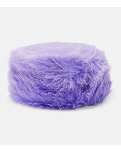 Ruslan Baginskiy Faux Fur Hat - Purple