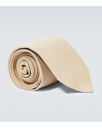 Prada Krawatte aus Baumwolle - Natur