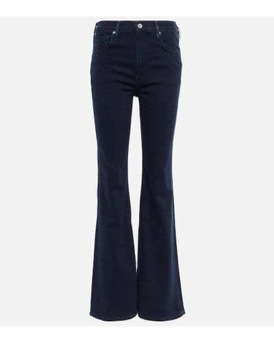 Citizens of Humanity Mid-Rise Cropped Jeans Isola - Blau