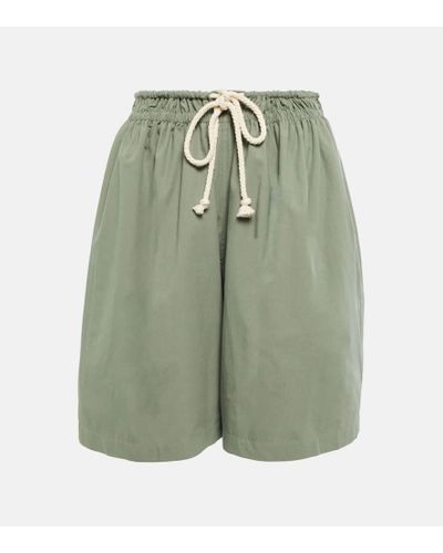 Jil Sander Shorts aus Baumwolle - Grün