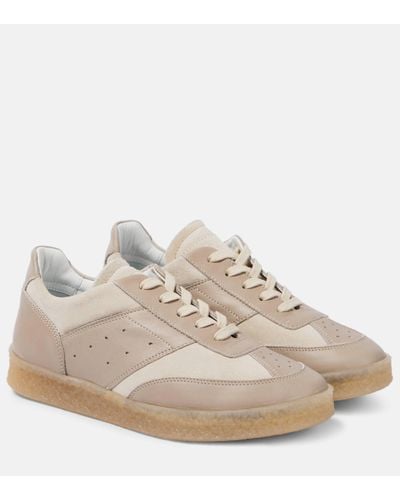 MM6 by Maison Martin Margiela Leather Trainers - Natural