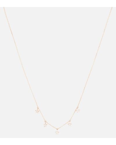 Roxanne First Star 14kt Rose Gold Necklace With Diamonds - White
