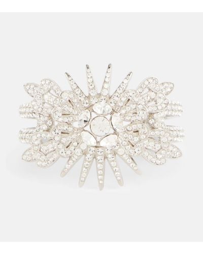 Rabanne Crystal-embellished Cuff Bracelet - Natural