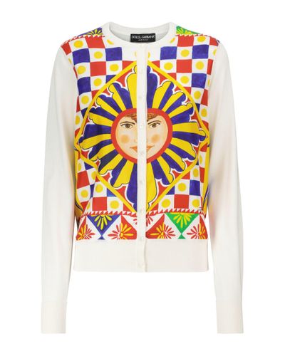 Dolce & Gabbana Cardigan de seda estampado - Multicolor