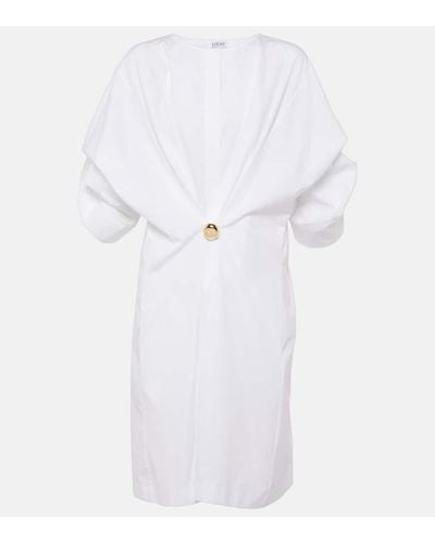 Loewe Pebble Cotton Minidress - White