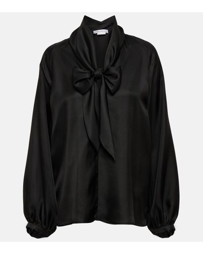 Max Mara Blouse Albenga en soie - Noir