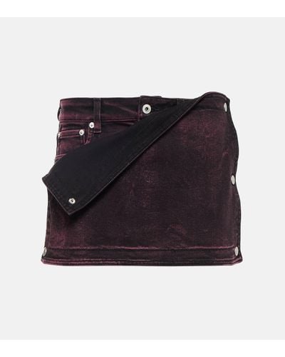 Y. Project Janty Panel Denim Skort - Purple