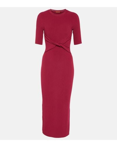 Altuzarra Argolis Jersey Midi Dress - Red