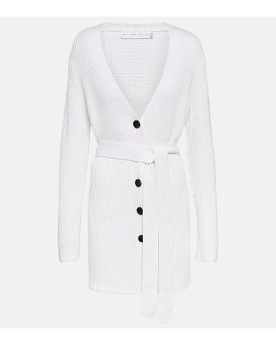 Proenza Schouler Cardigan White Label de algodon y cachemir - Blanco