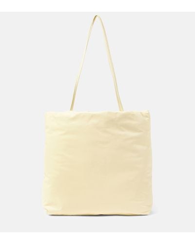 The Row Pim Leather Shoulder Bag - Natural