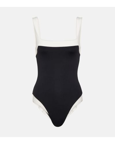 Marysia Swim Bianco Maillot Square Neck Swimsuit - Black