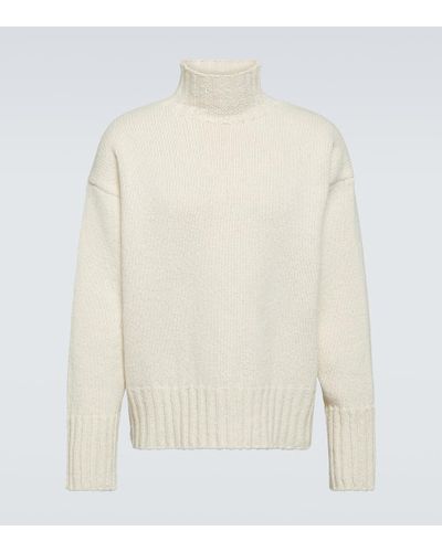 Jil Sander Wool And Silk Sweater - White