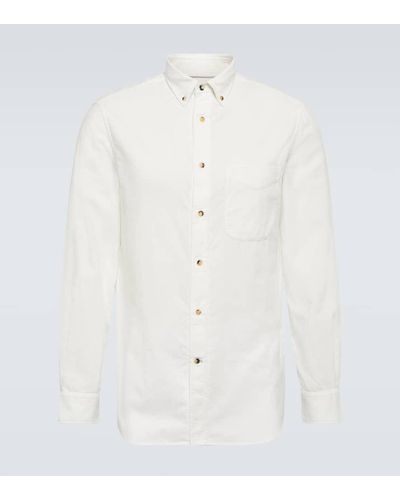 Brunello Cucinelli Camisa de algodon - Blanco