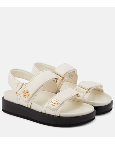 Tory Burch Kira Sport Leather Sandals - White