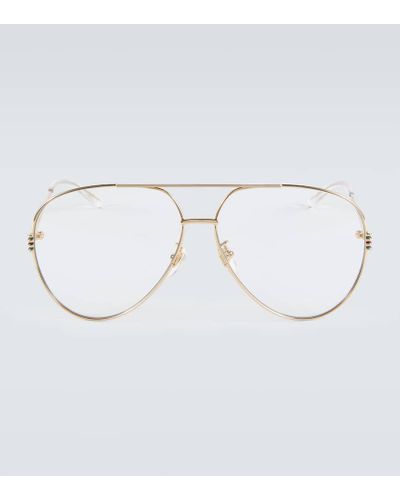 Gucci Aviator-Brille - Mettallic