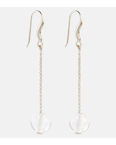 Chloé Pendientes Darcey de perlas de vidrio - Blanco