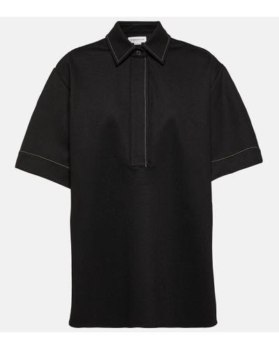 Victoria Beckham Pointed Collar Shirt - Black