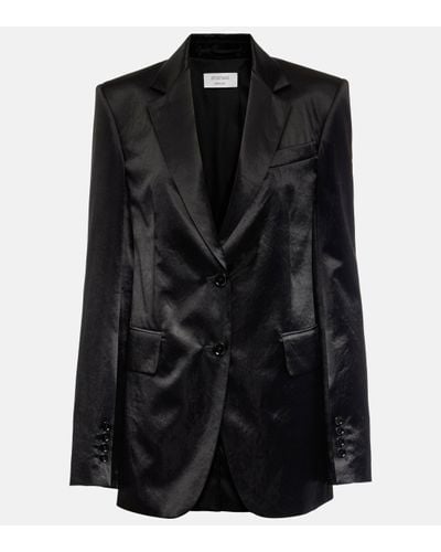 Sportmax Satin Blazer - Black