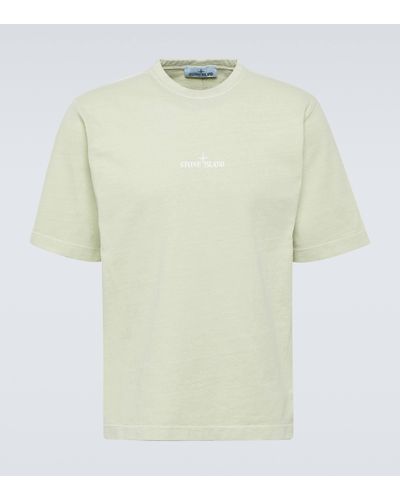 Stone Island Tinto Terra Cotton Jersey T-shirt - White