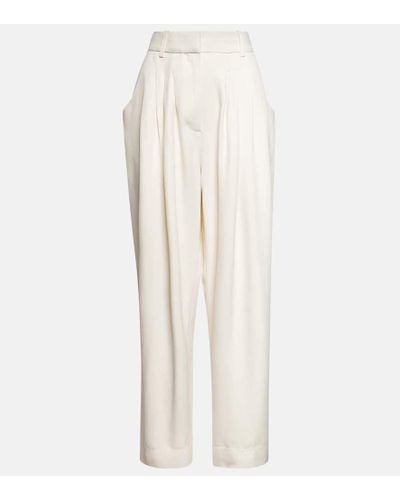 Co. Pantalones plisados de tiro alto - Blanco
