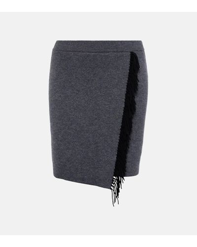 Lisa Yang Mette Cashmere Wrap Skirt - Blue