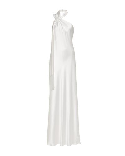 Galvan London Novia - vestido Ushuaia de seda - Blanco
