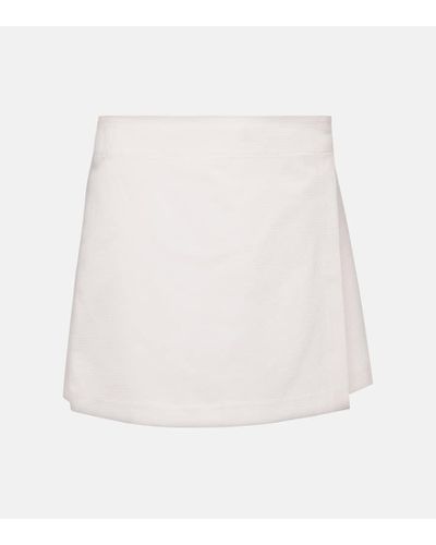 Chloé High-Rise-Skort aus Baumwolle - Weiß