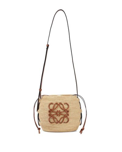 Loewe Paula's Ibiza Beehive Raffia Bucket Bag - Natural