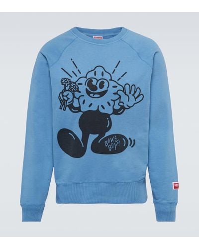 KENZO Sweatshirt Boke Boy aus Baumwolle - Blau