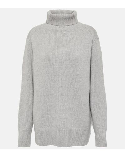 JOSEPH Cashmere Turtleneck Sweater - Gray