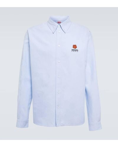 KENZO Boke Flower Cotton Shirt - Blue
