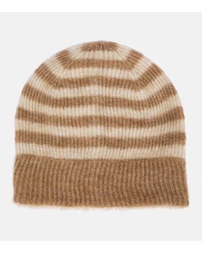 Brunello Cucinelli Beanie aus einem Mohairgemisch - Braun