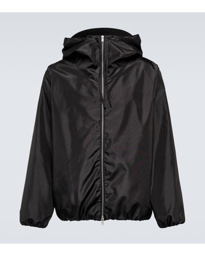 Jil Sander Embellished Raincoat - Black