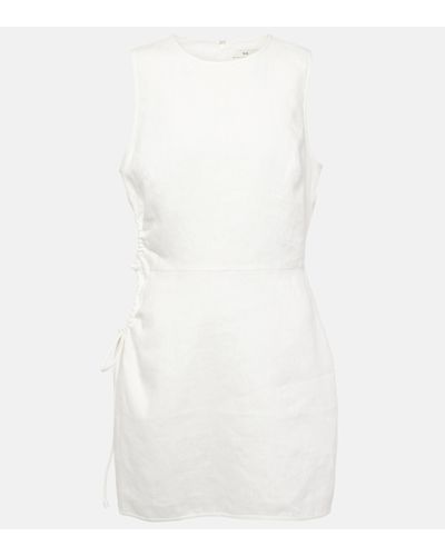 Sir. The Label D'orsay Cutout Linen Minidress - White