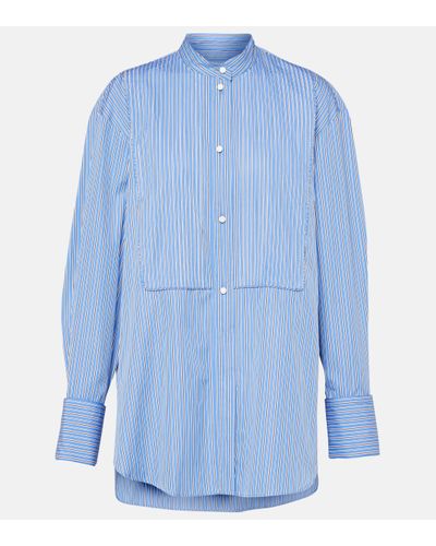 Isabel Marant Ruffled Cotton Shirt - Blue