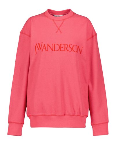 JW Anderson Sweatshirt aus Baumwoll-Jersey - Pink