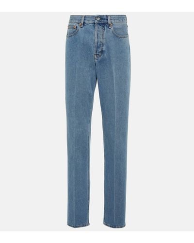 Gucci High-rise Straight Jeans - Blue