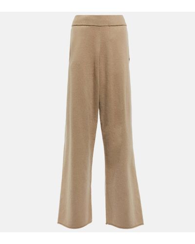 Extreme Cashmere N°258 Zubon Light Wide-leg Cashmere Trousers - Natural