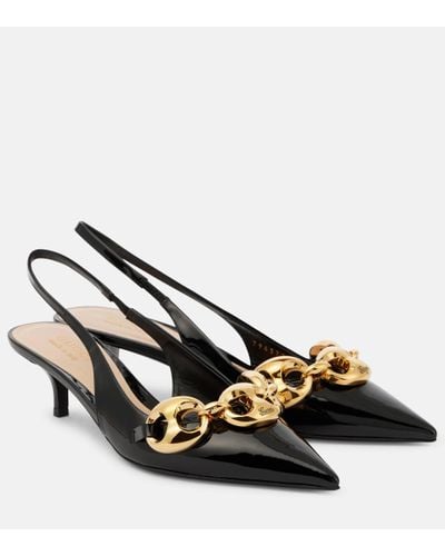 Gucci Marina Leather Court Shoes - Metallic