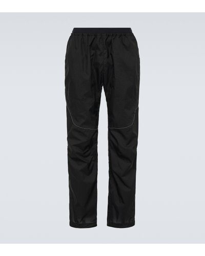 and wander Ripstop Straight Trousers - Black